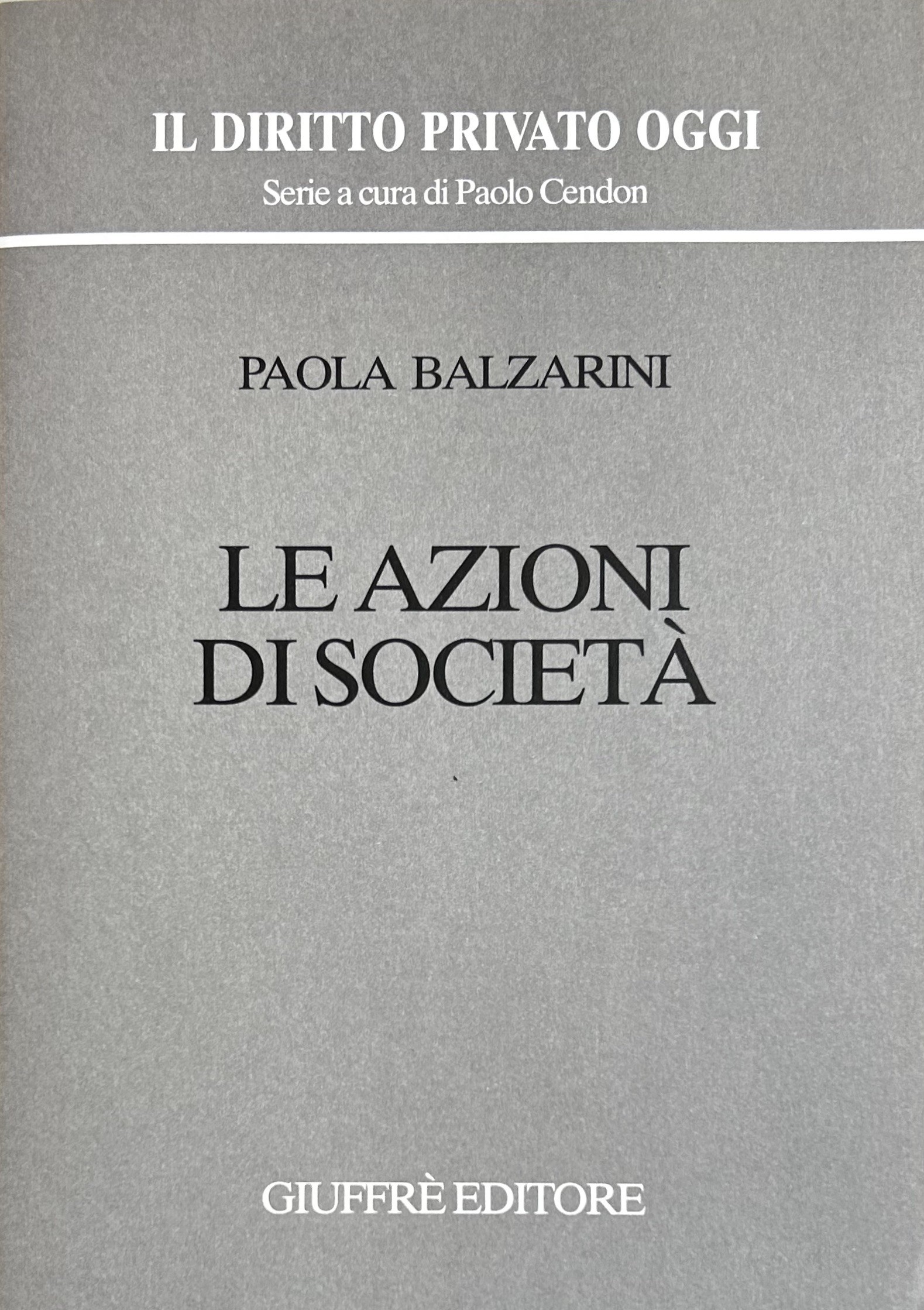 Le azioni di società