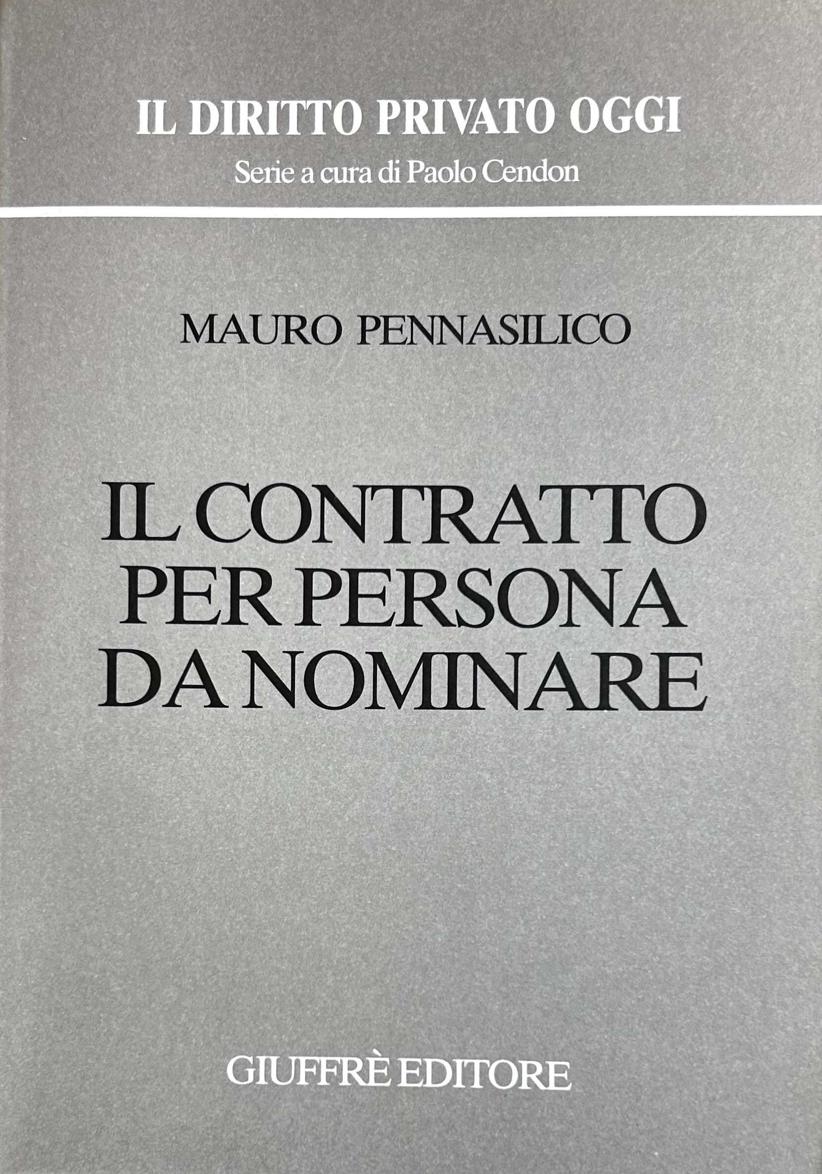 Il contratto per persona da nominare