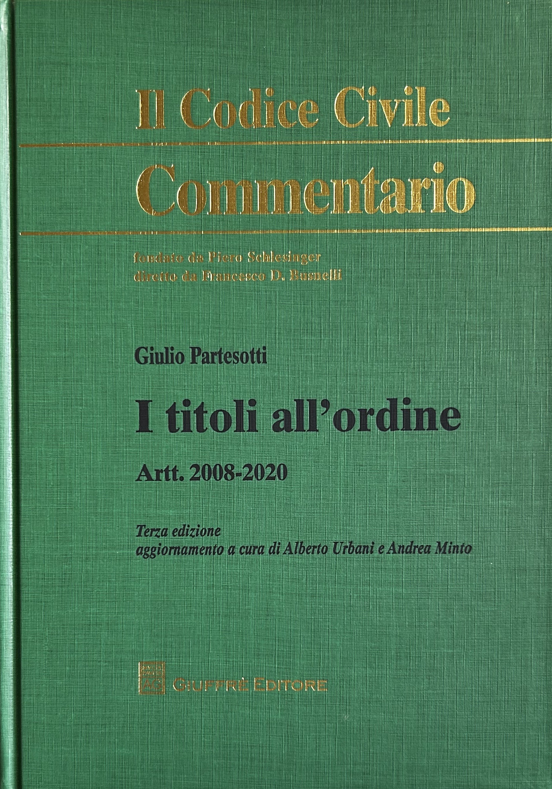 I titoli all'ordine. Artt. 2008-2020