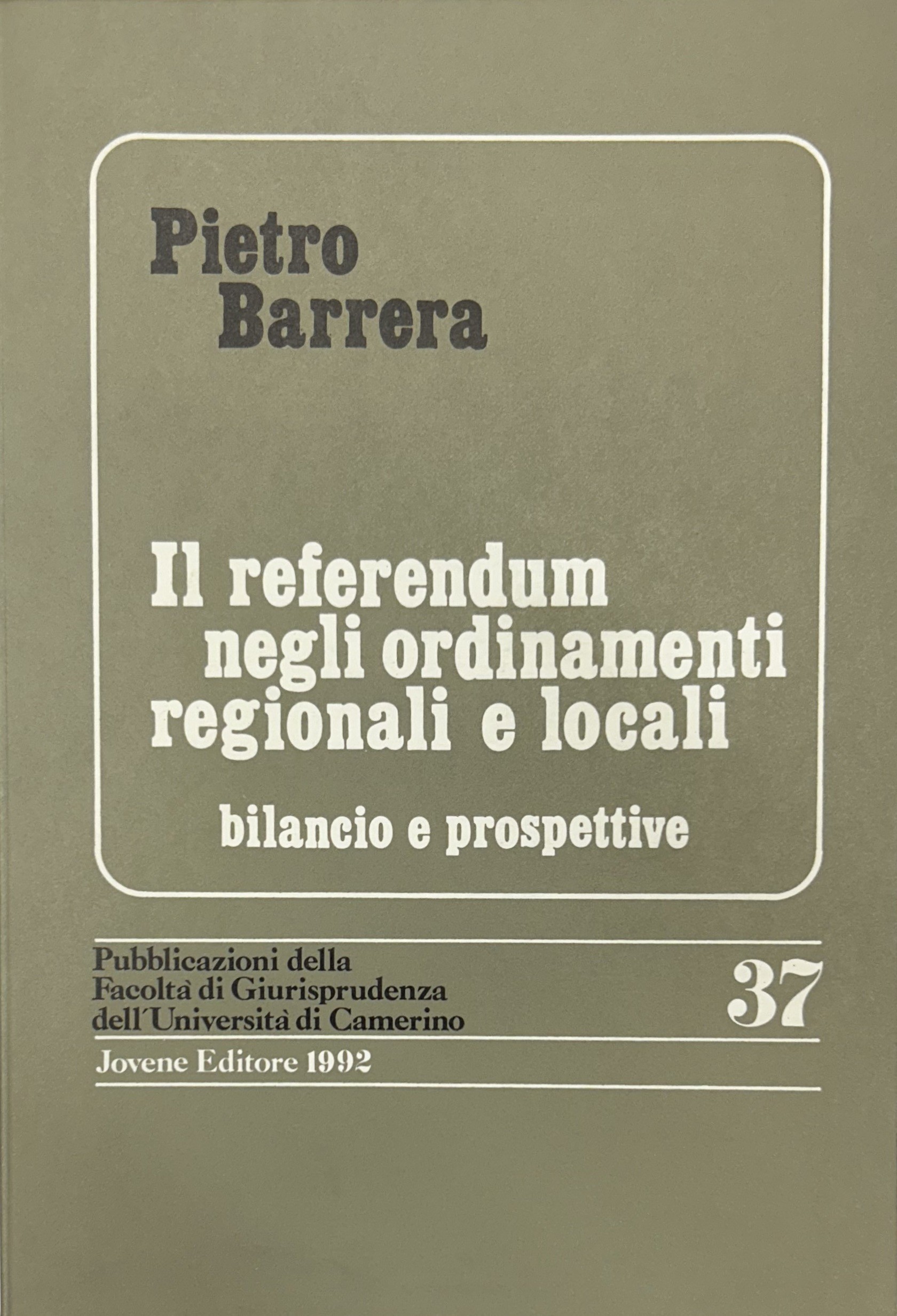 Il referendum negli ordinamenti regionali e locali