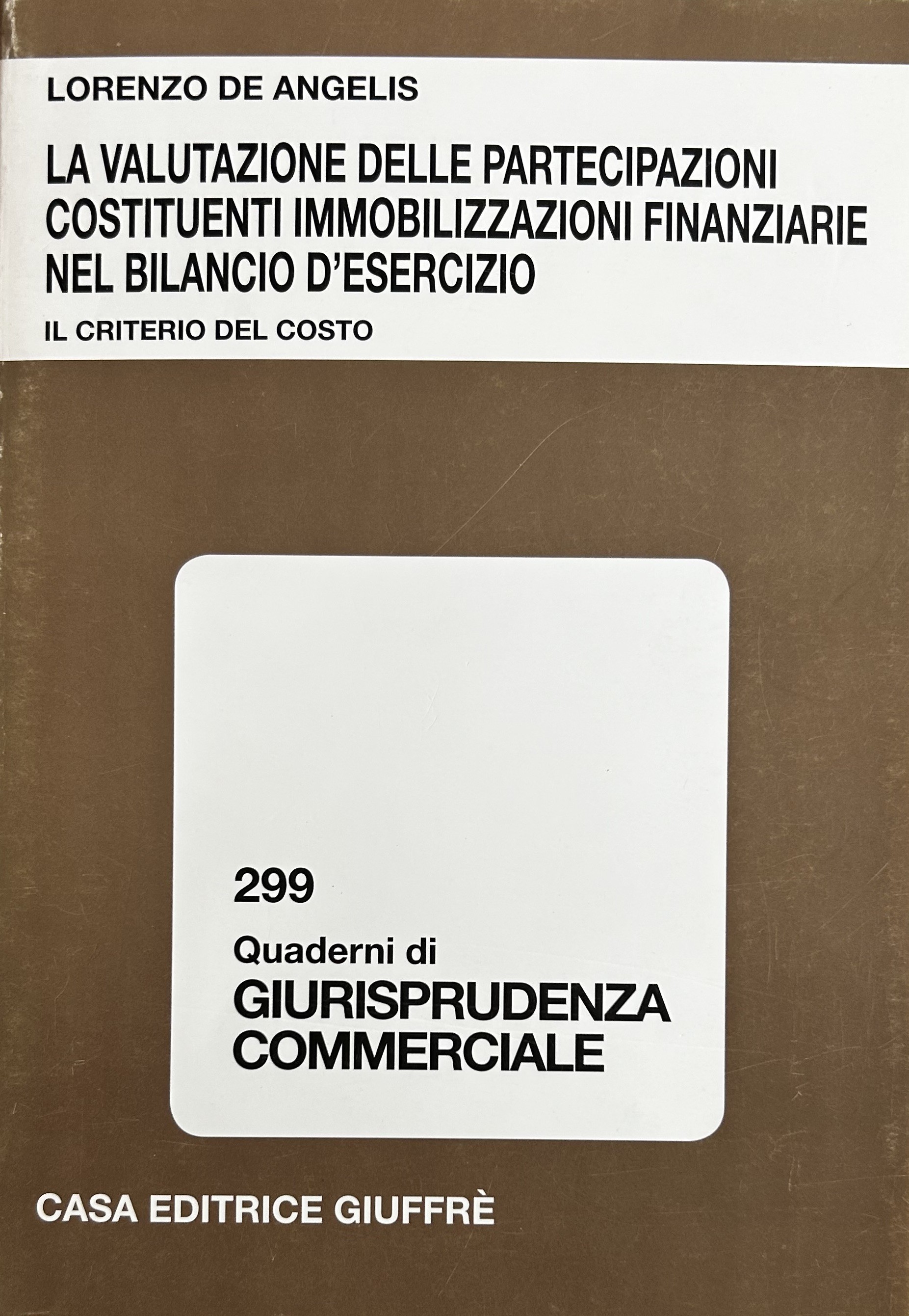 La valutazione delle partecipazioni