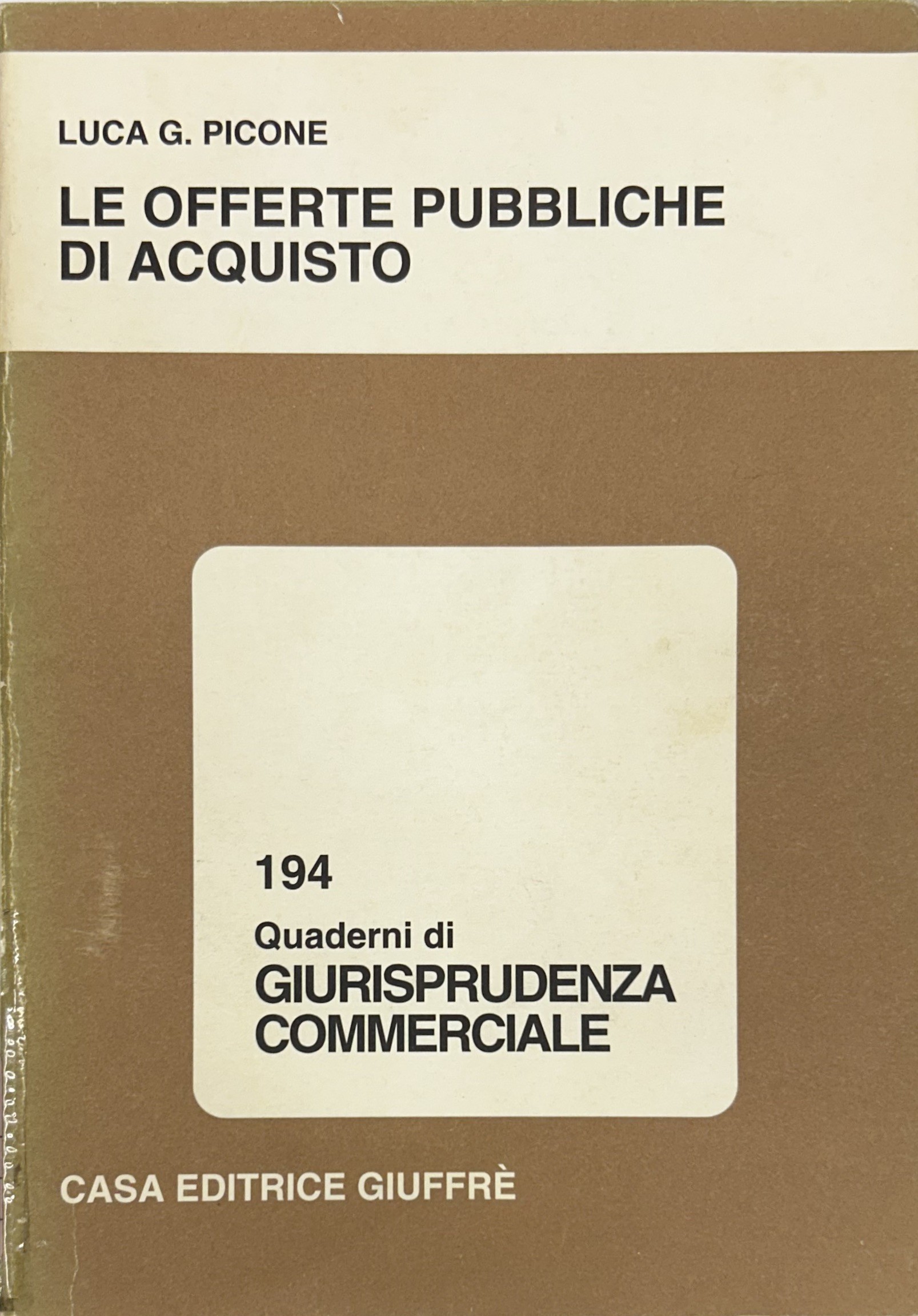 Le offerte pubbliche di acquisto