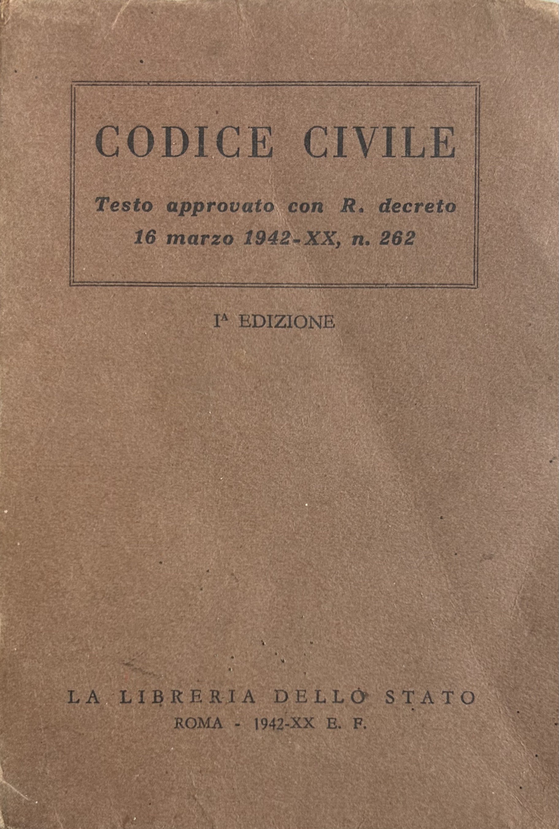 Codice civile. Testo approvato