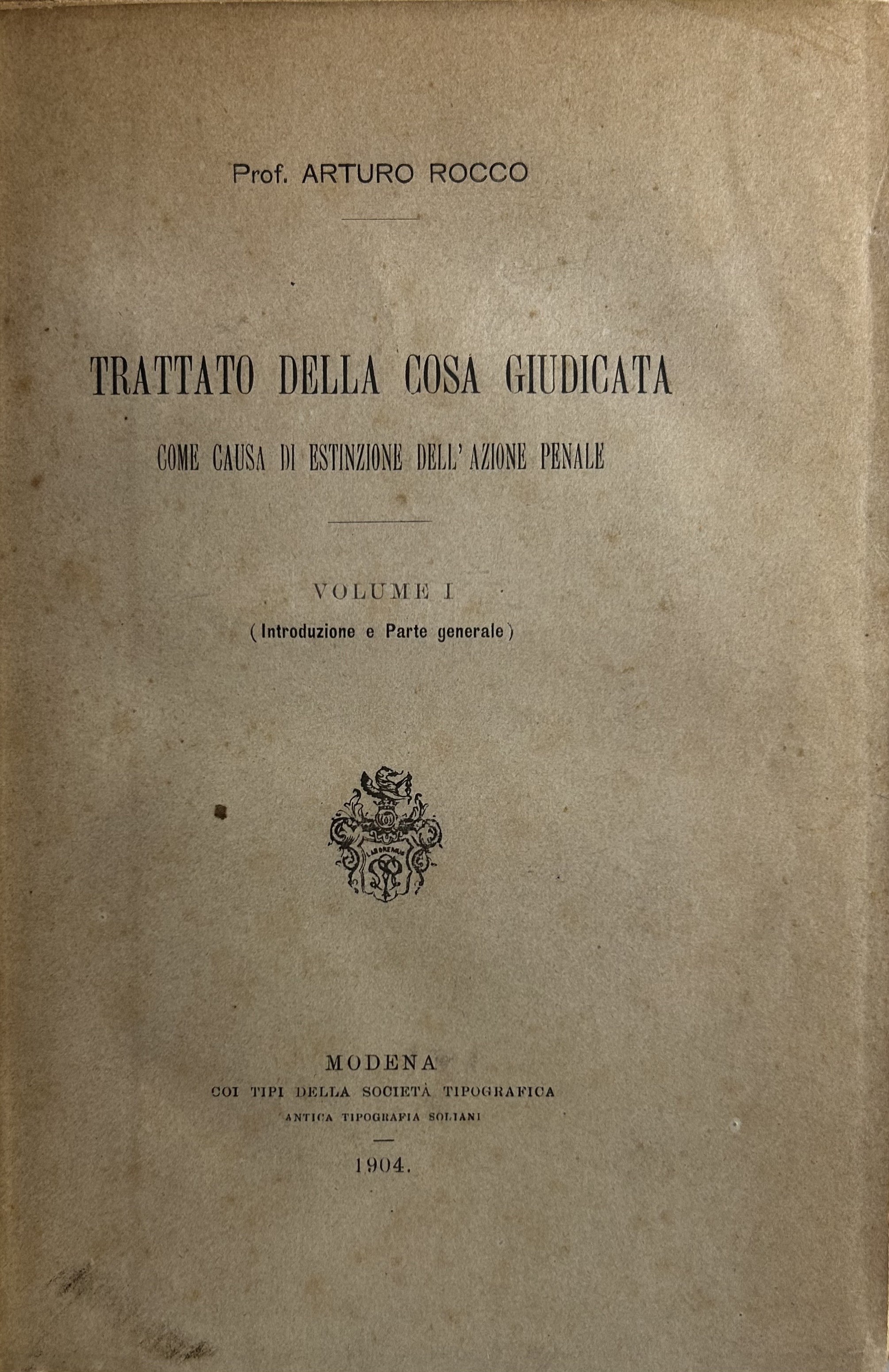 Trattato della cosa giudicata