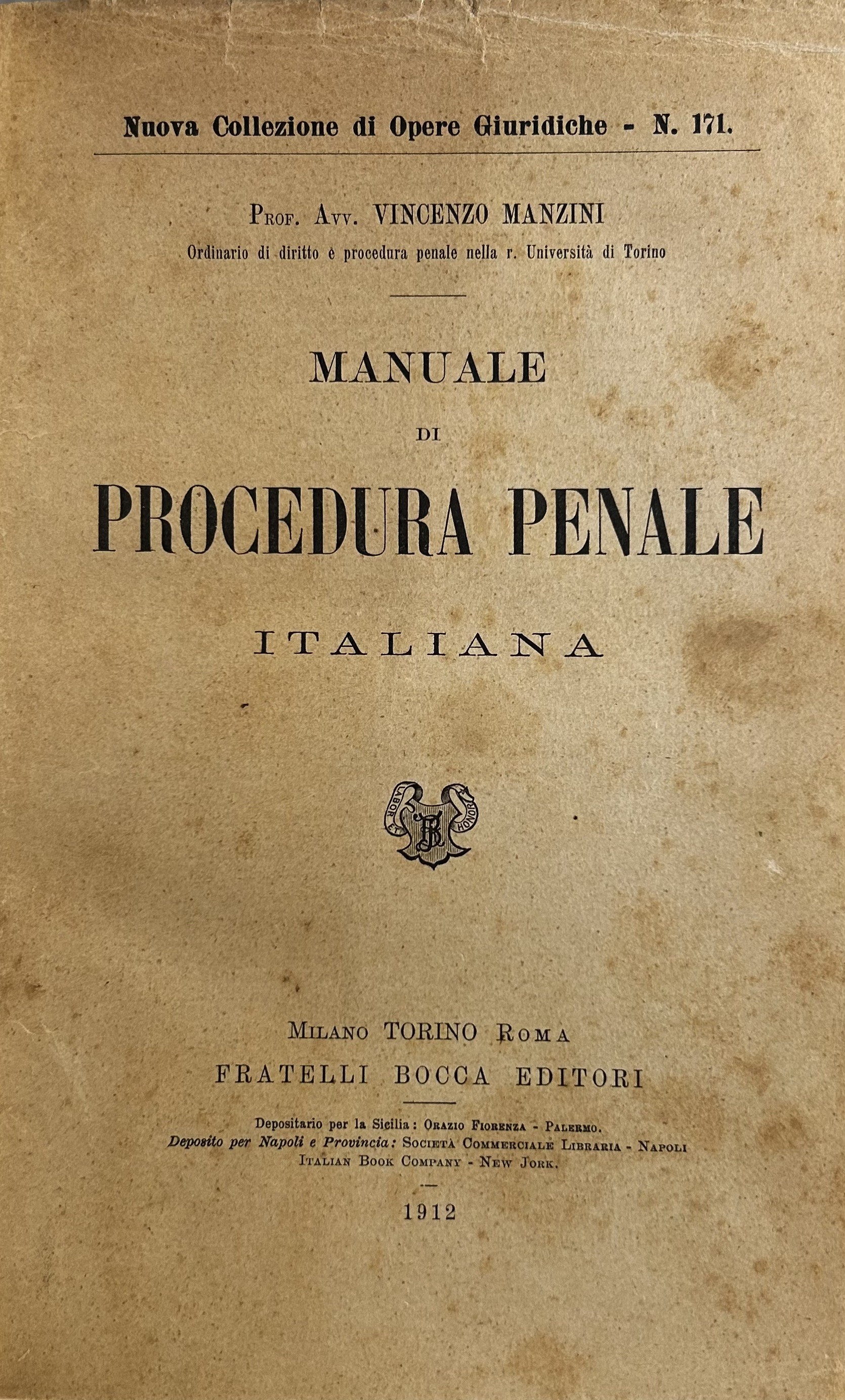 Manuale di procedura penale italiana