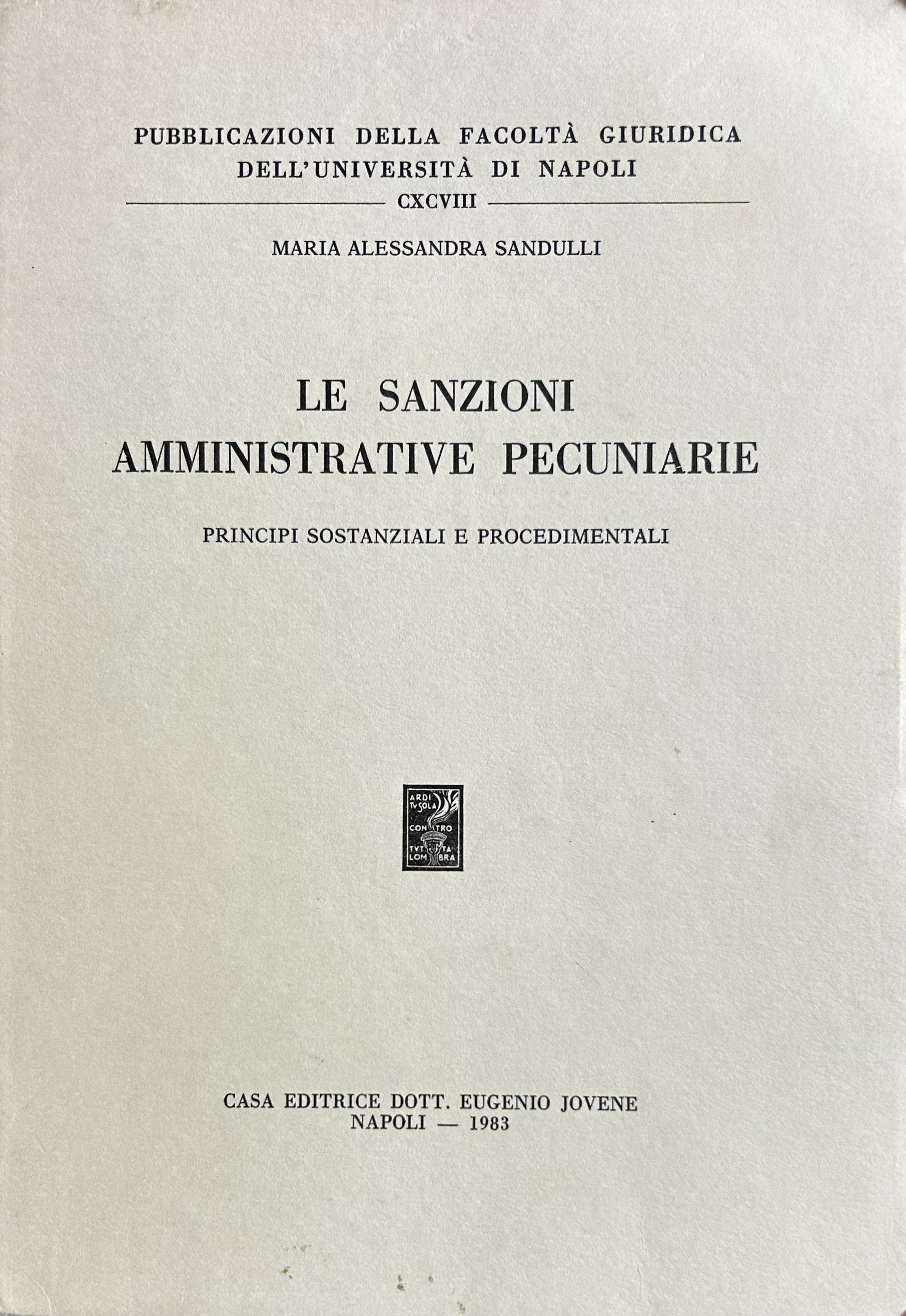 Le sanzioni amministrative pecuniarie