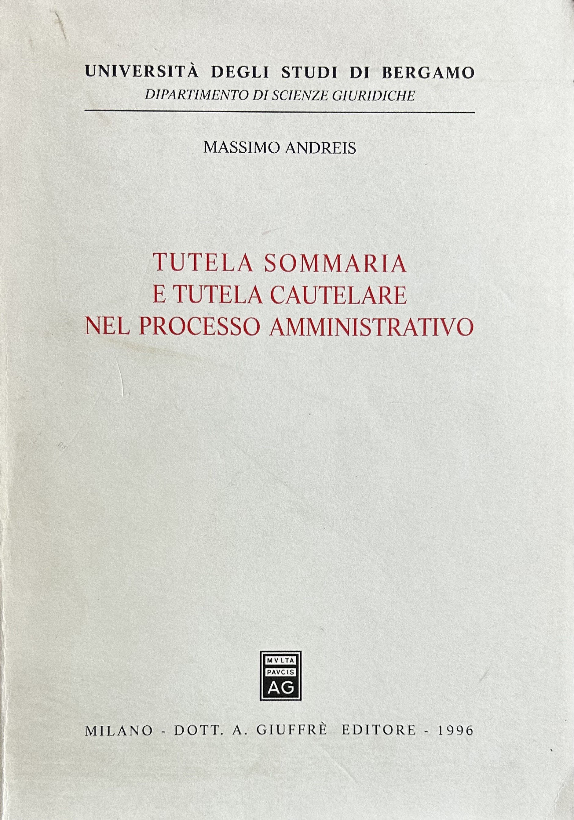 Tutela sommaria e tutela cautelare