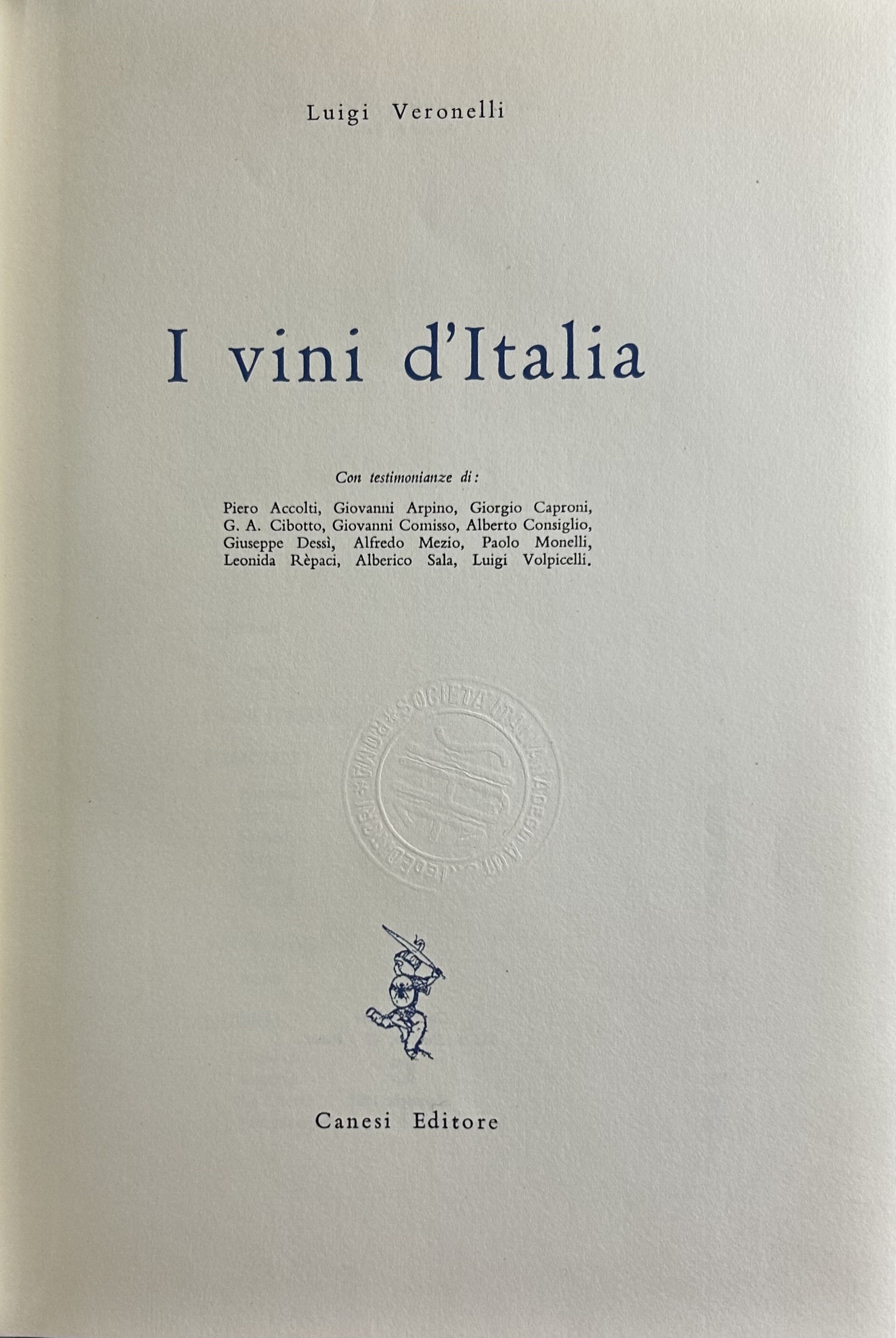 I vini d'Italia