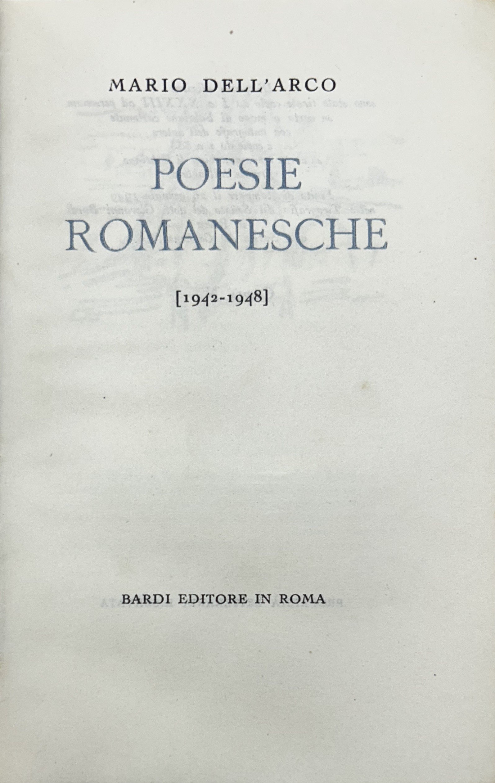 Poesie romanesche