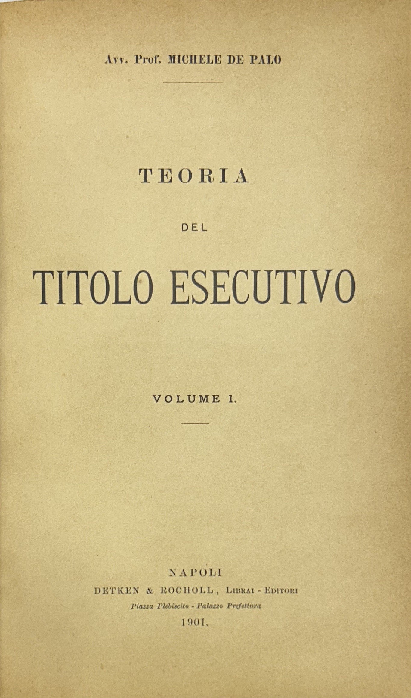 Teoria del titolo esecutivo