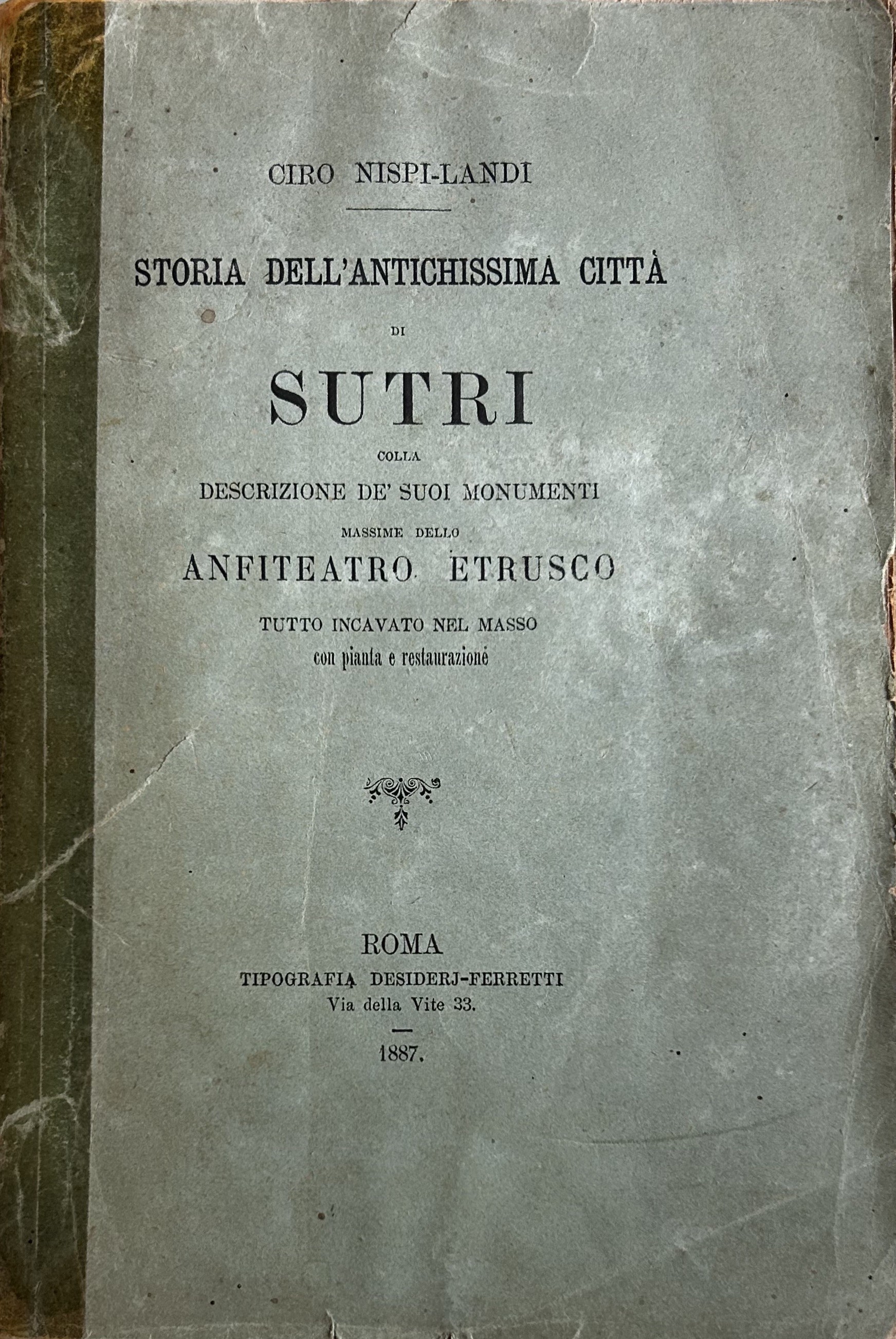Storia dell'antichissima città di Sutri