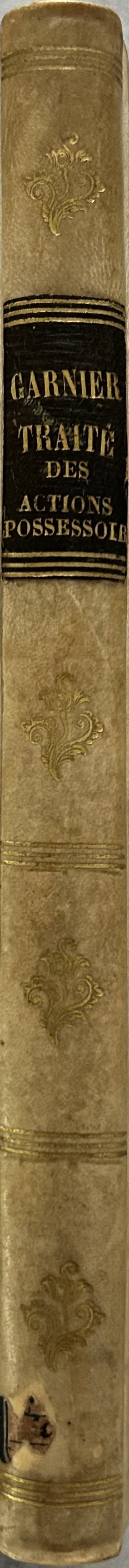 Traite des actions possessoires