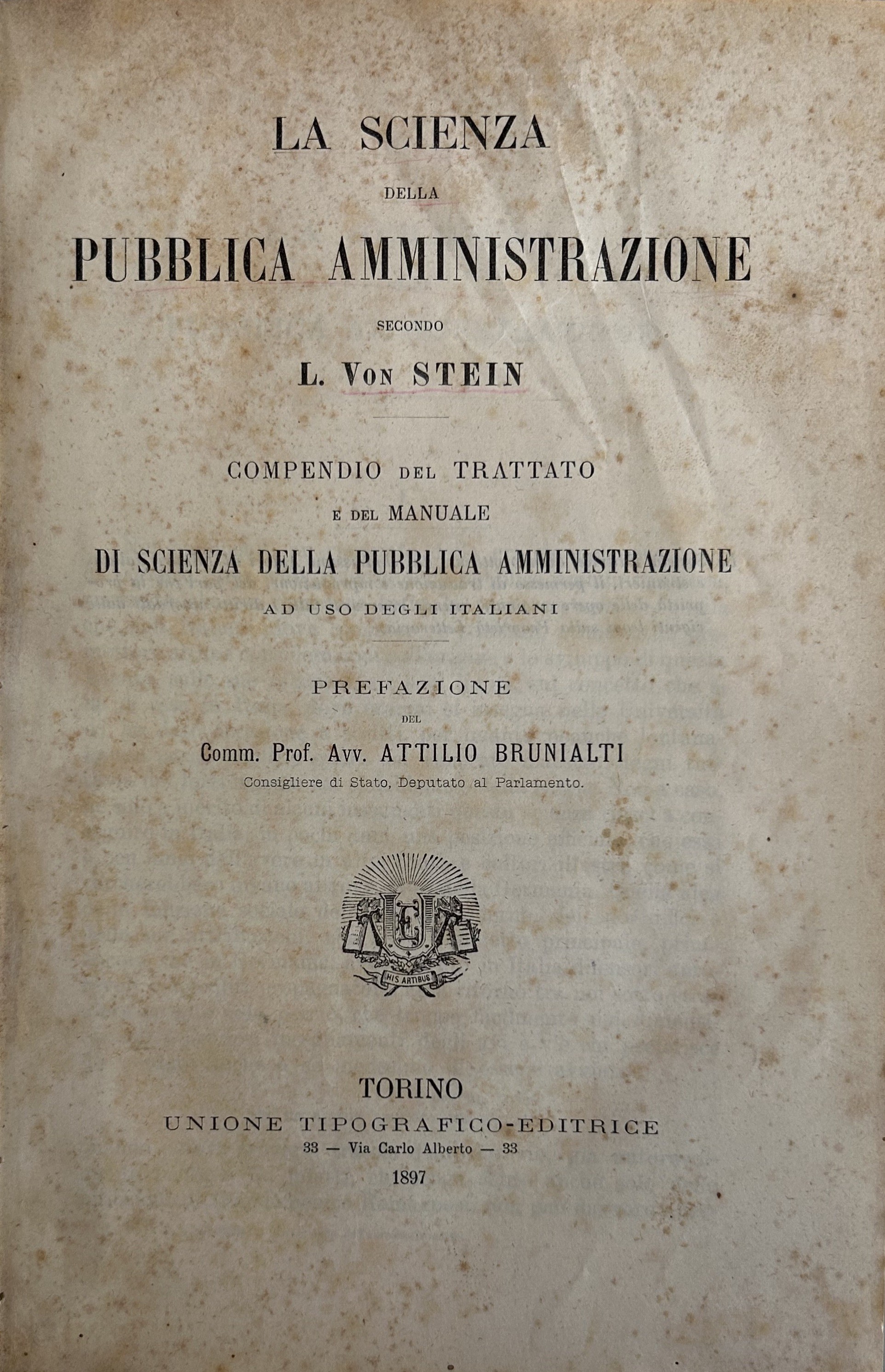 La scienza della pubblica amministrazione