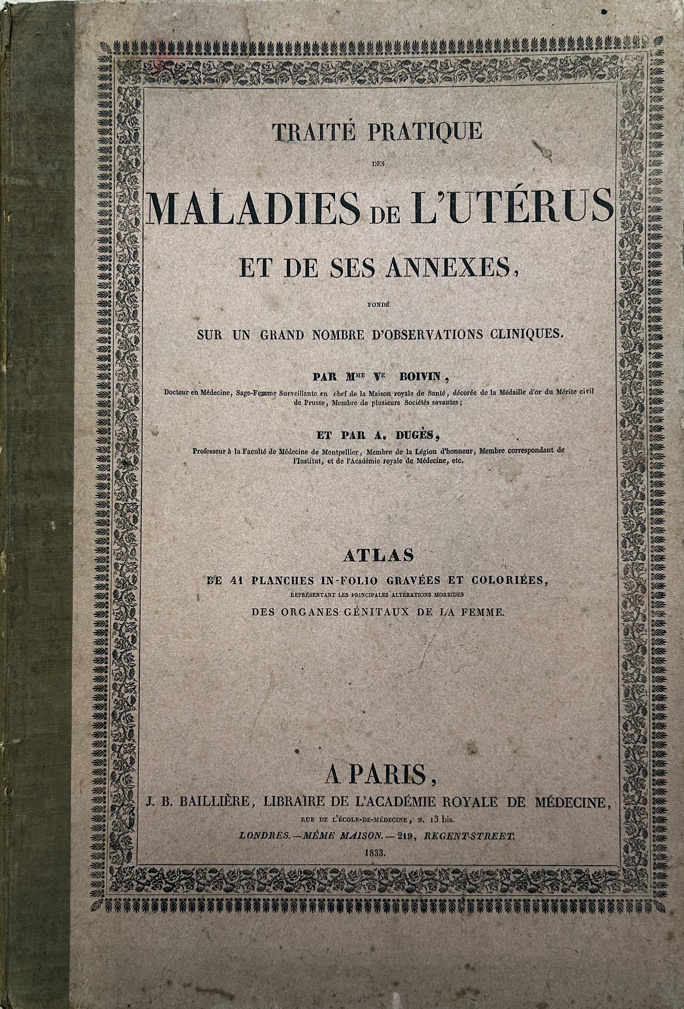 Traite pratique des maladies de l'uterus