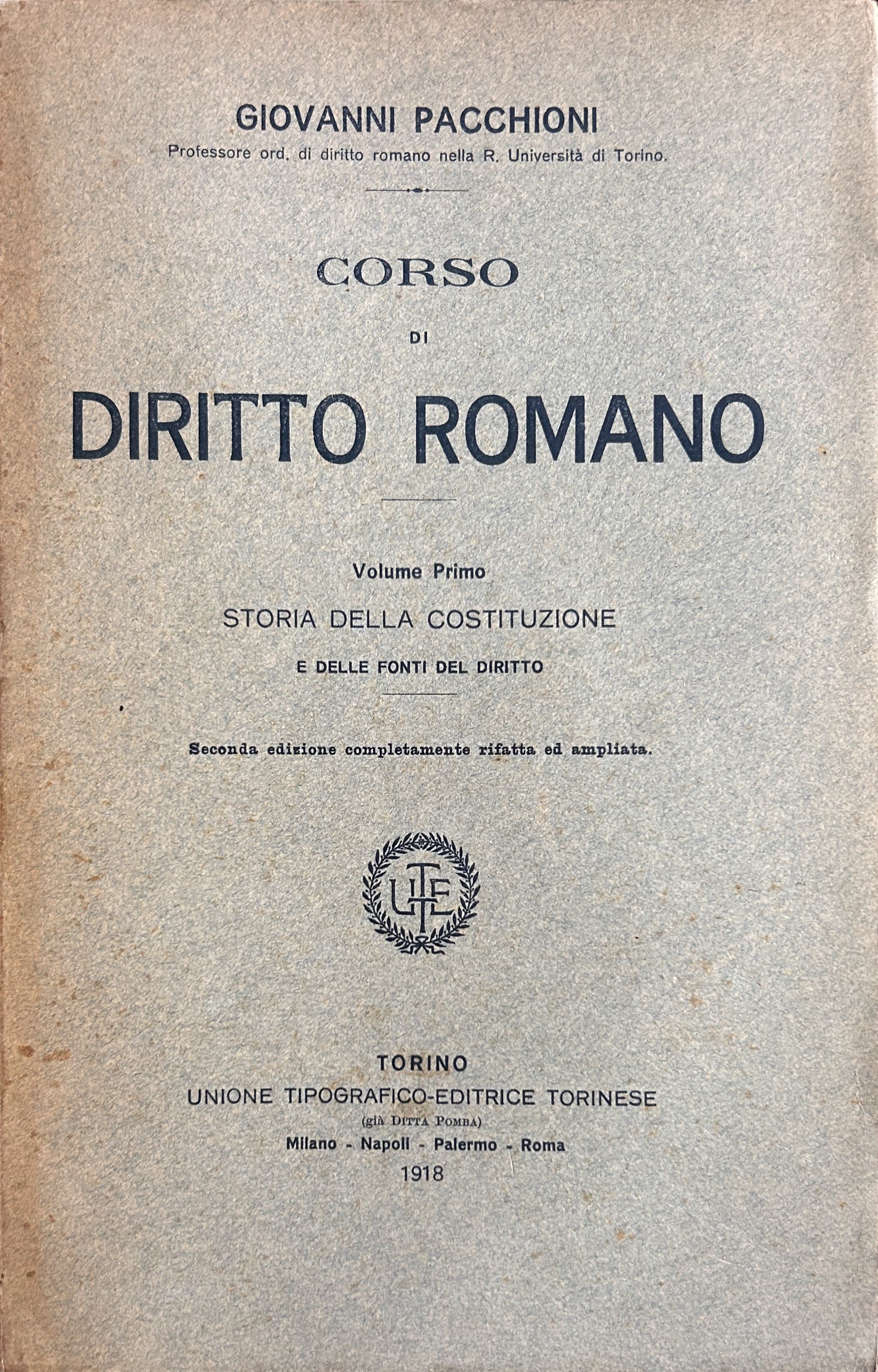 Corso di diritto romano