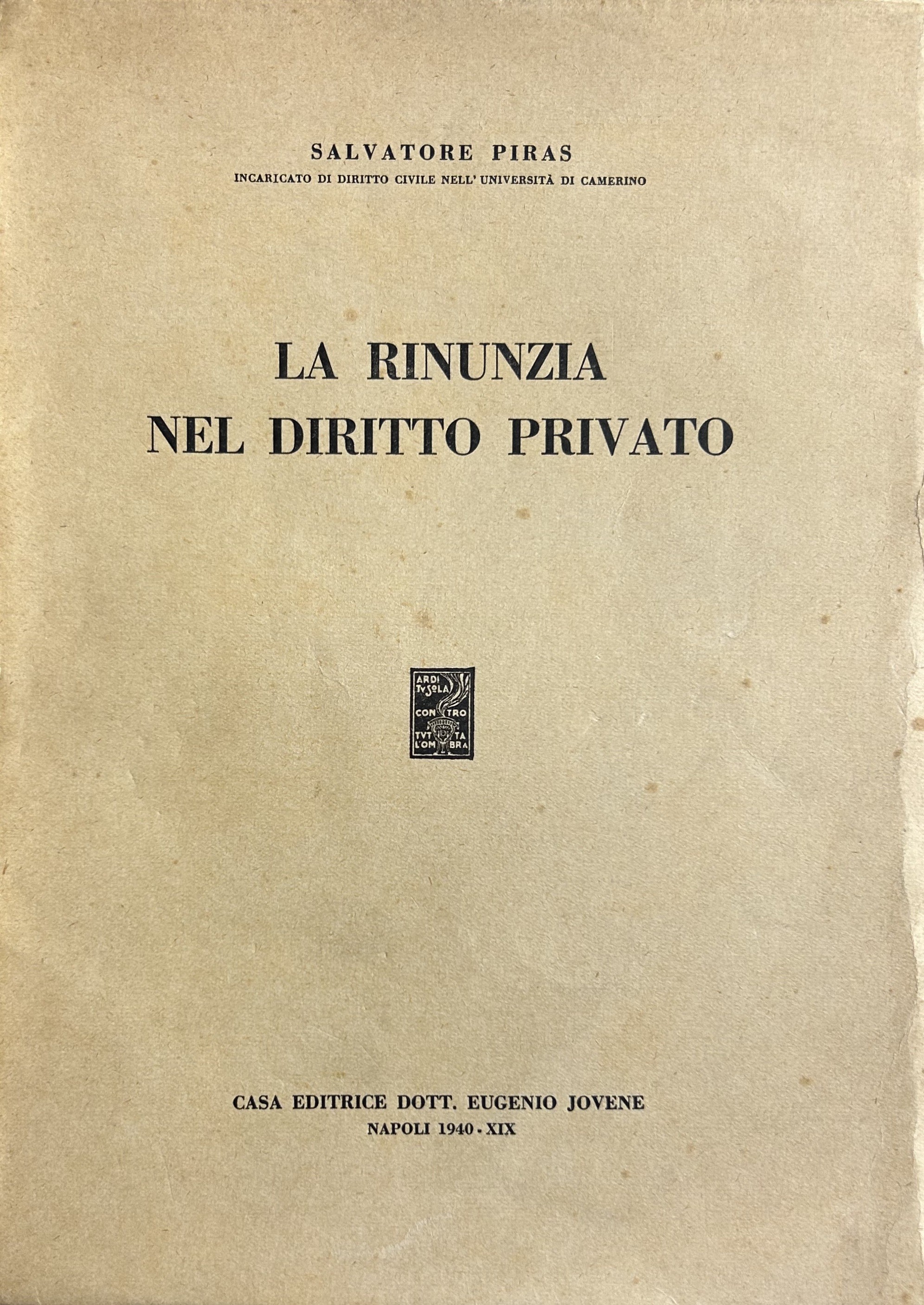 La rinunzia nel diritto privato