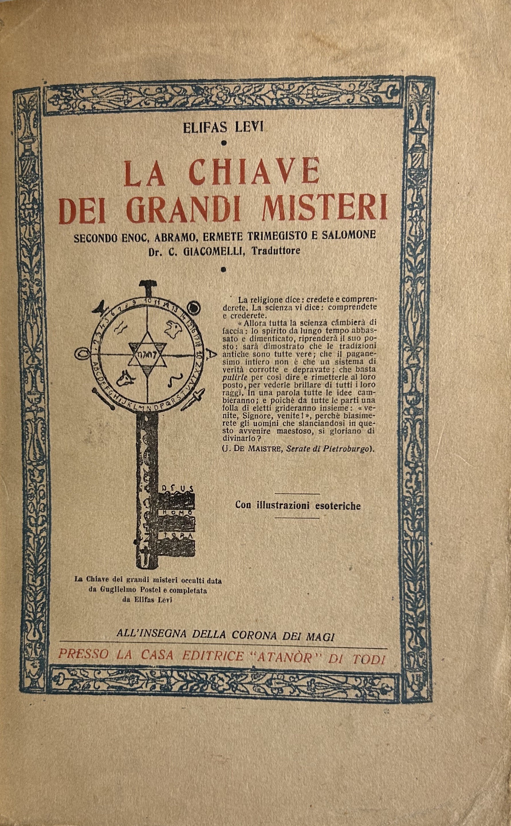 La chiave dei grandi misteri