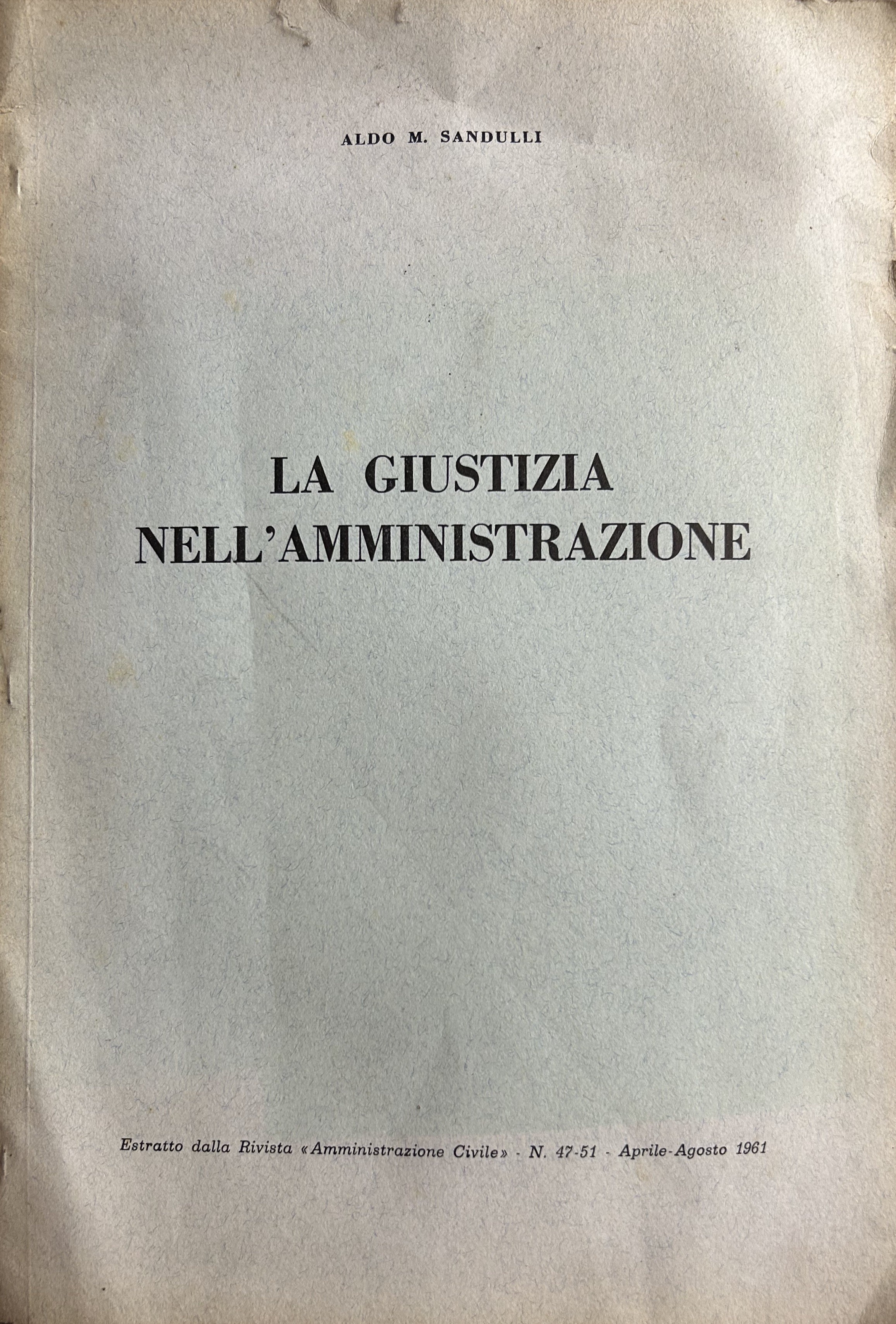 La giustizia nell'amministrazione