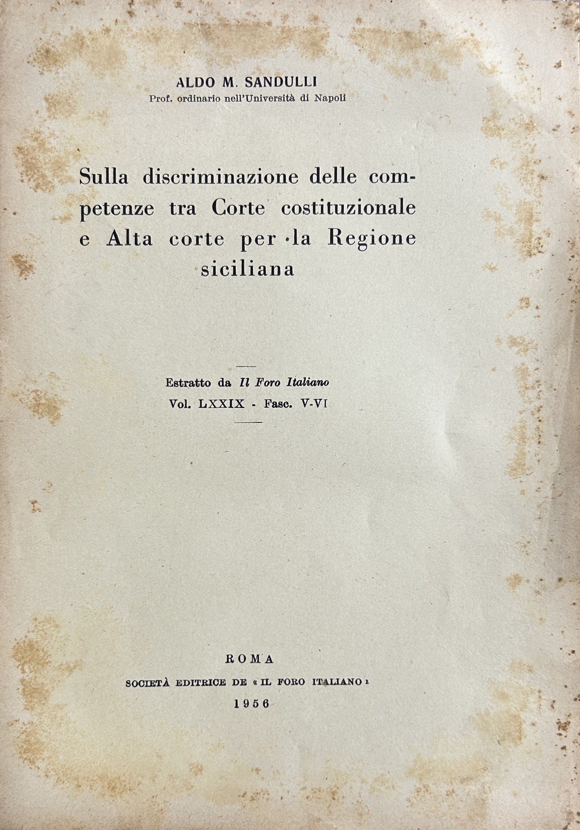 Sulla discriminazione