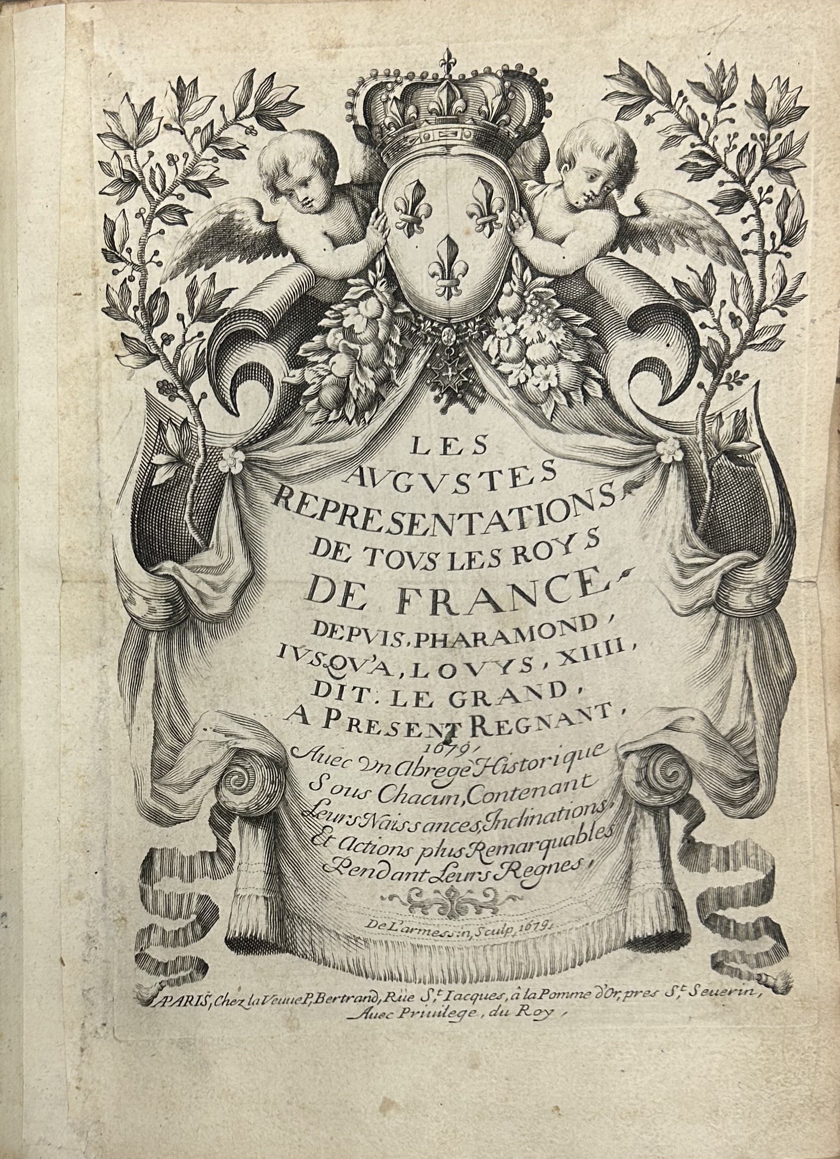 Les augustes representations de tous les roys de France
