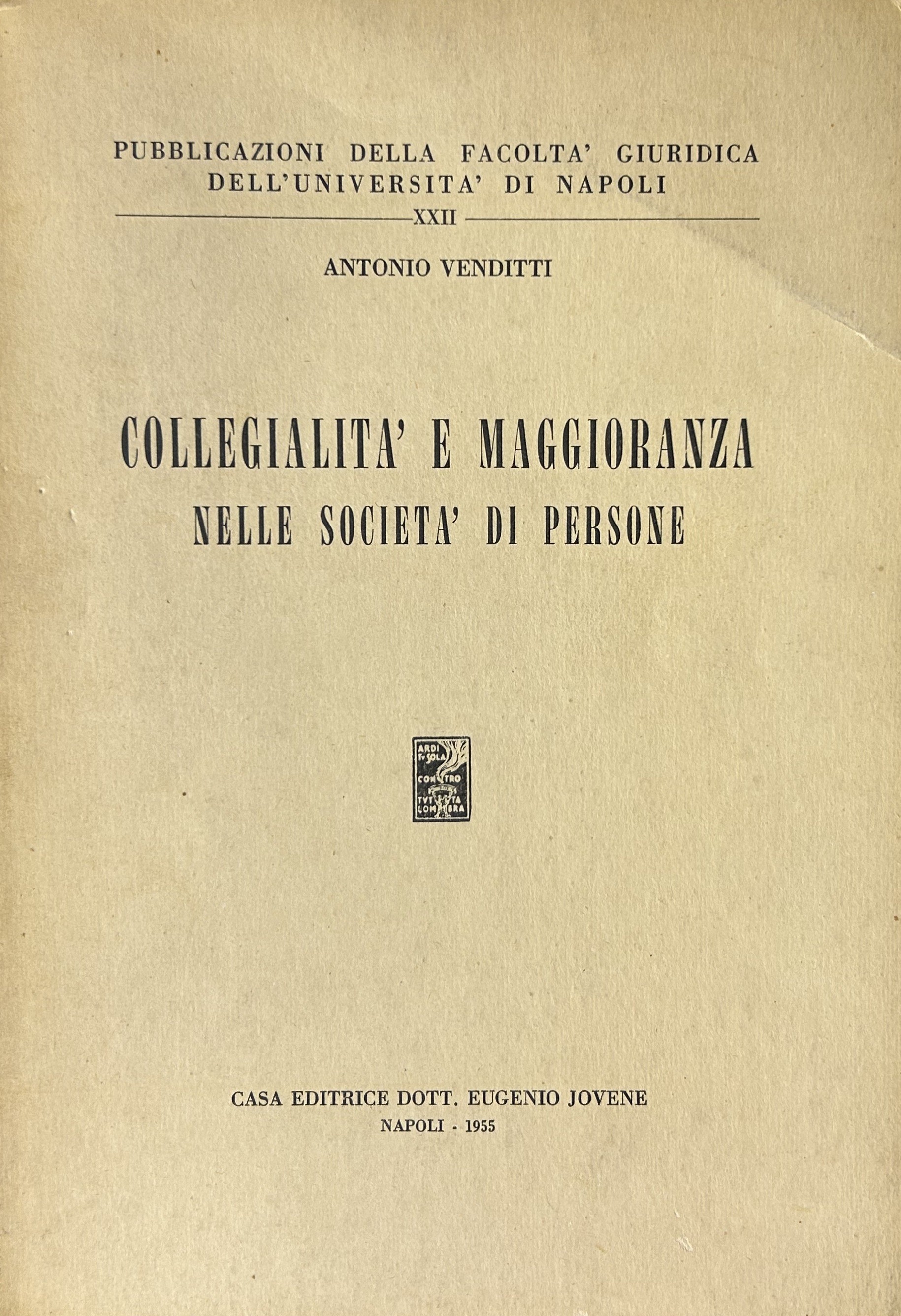 Collegialità e maggioranza nelle società di persone