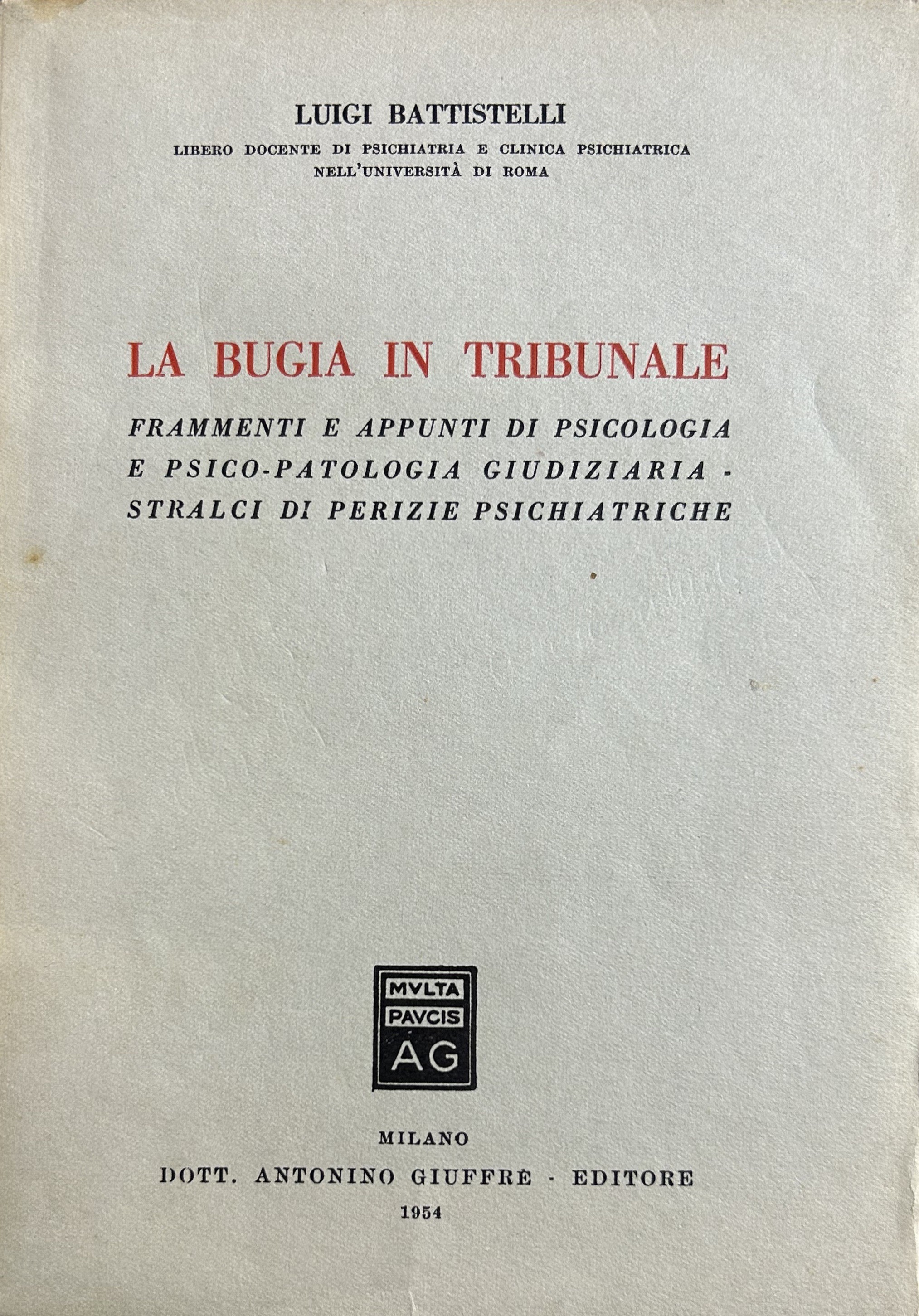 La bugia in tribunale