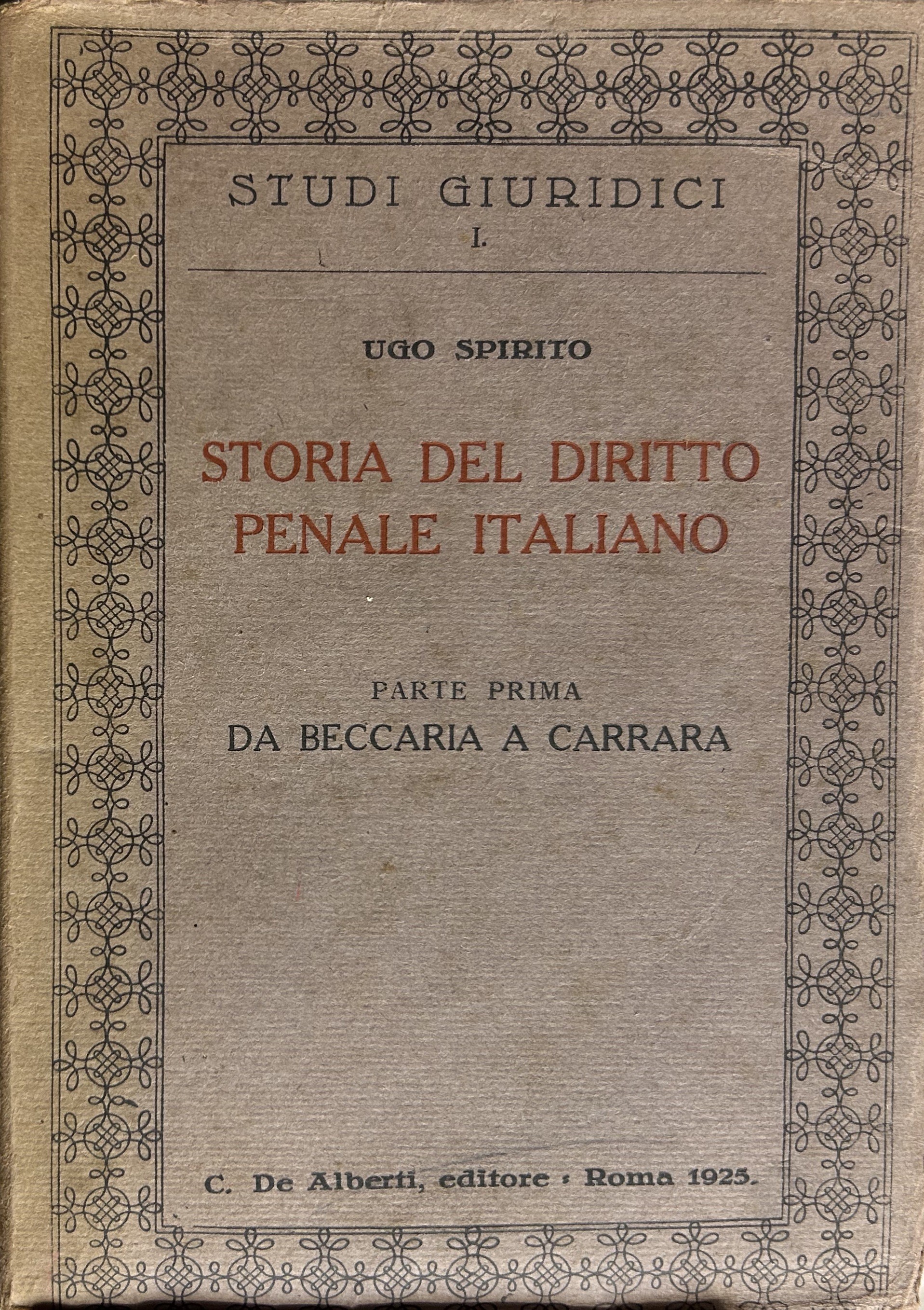 Storia del diritto penale italiano