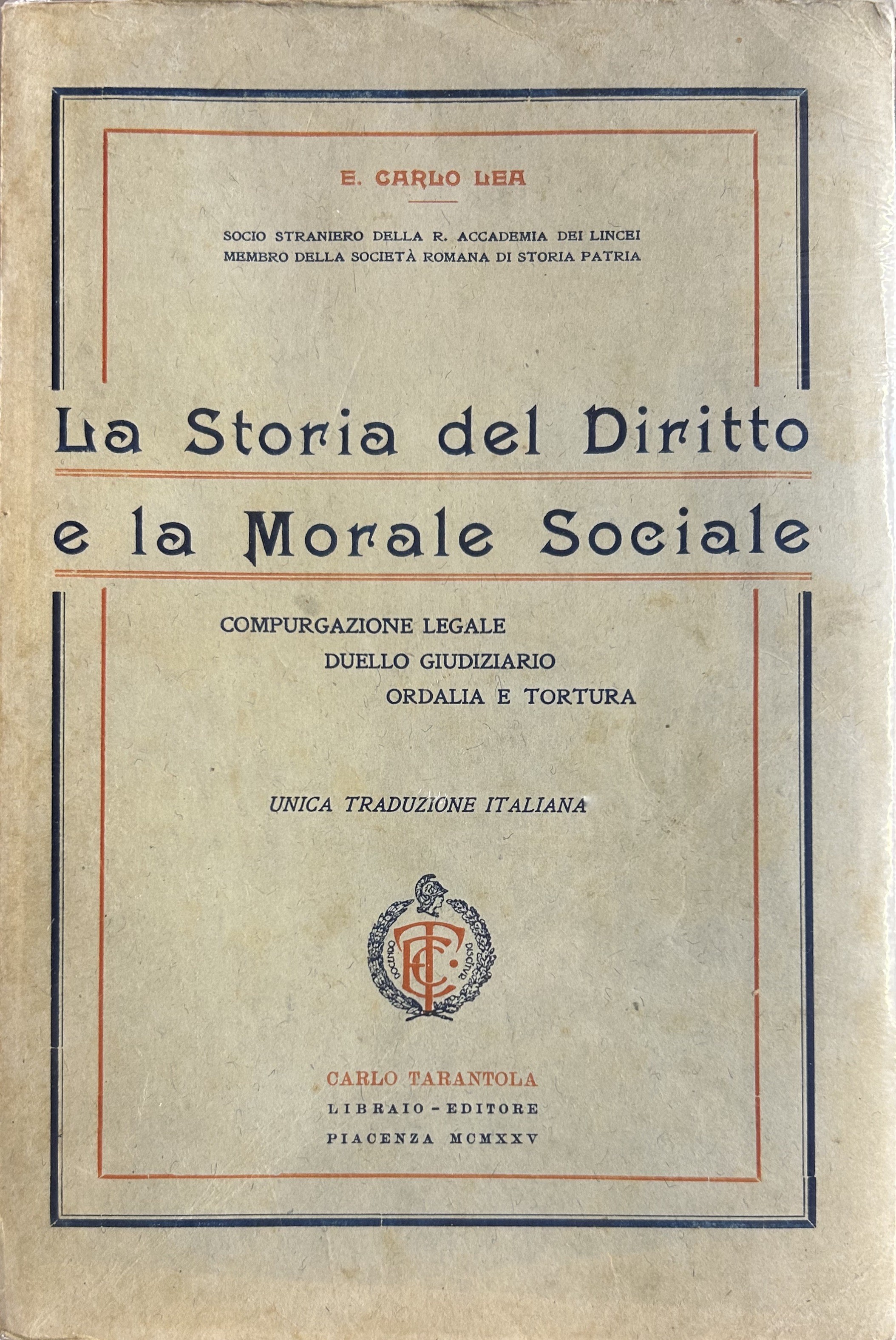 La storia del diritto e la morale sociale