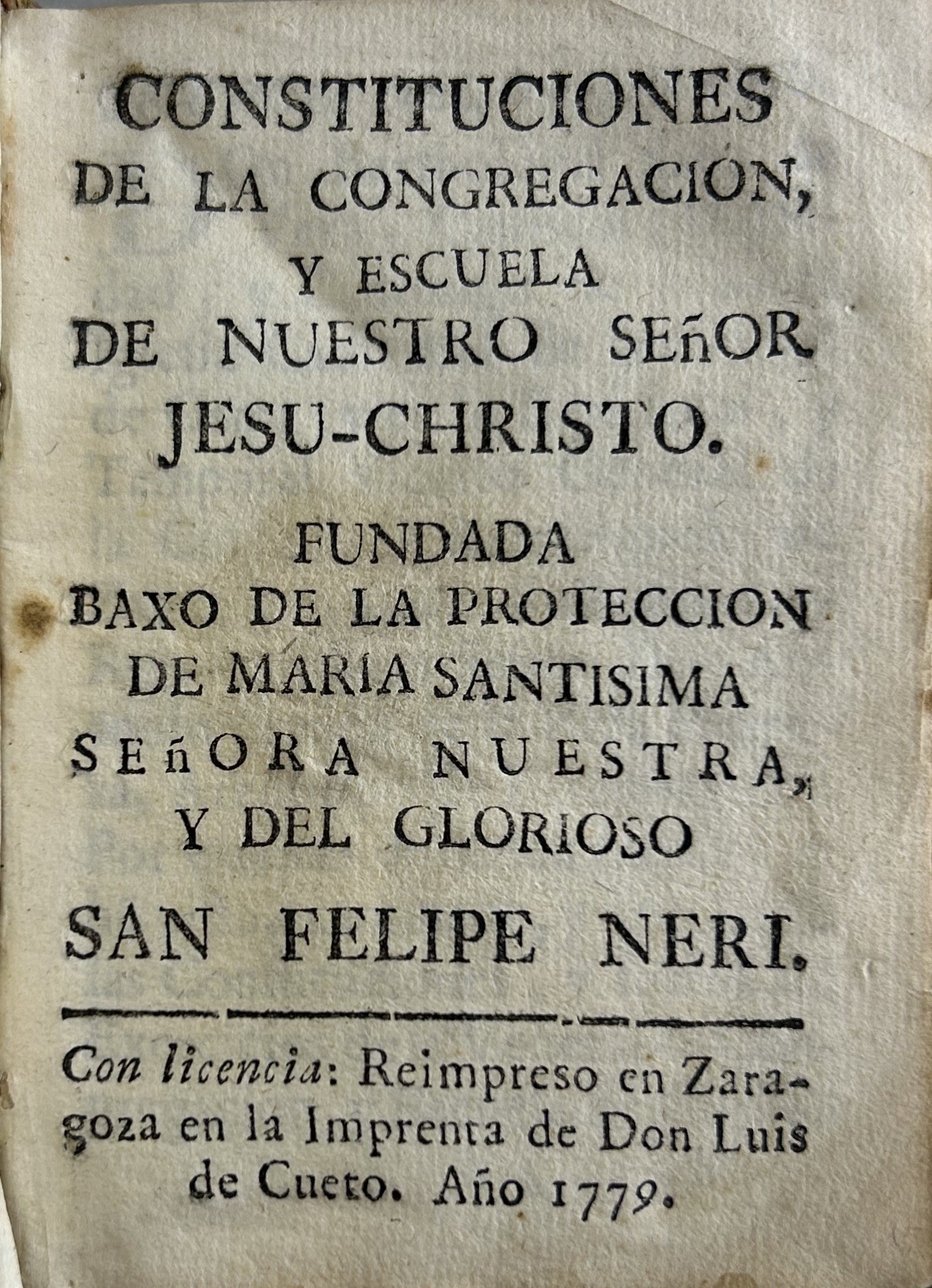 Costituciones de la congregacion