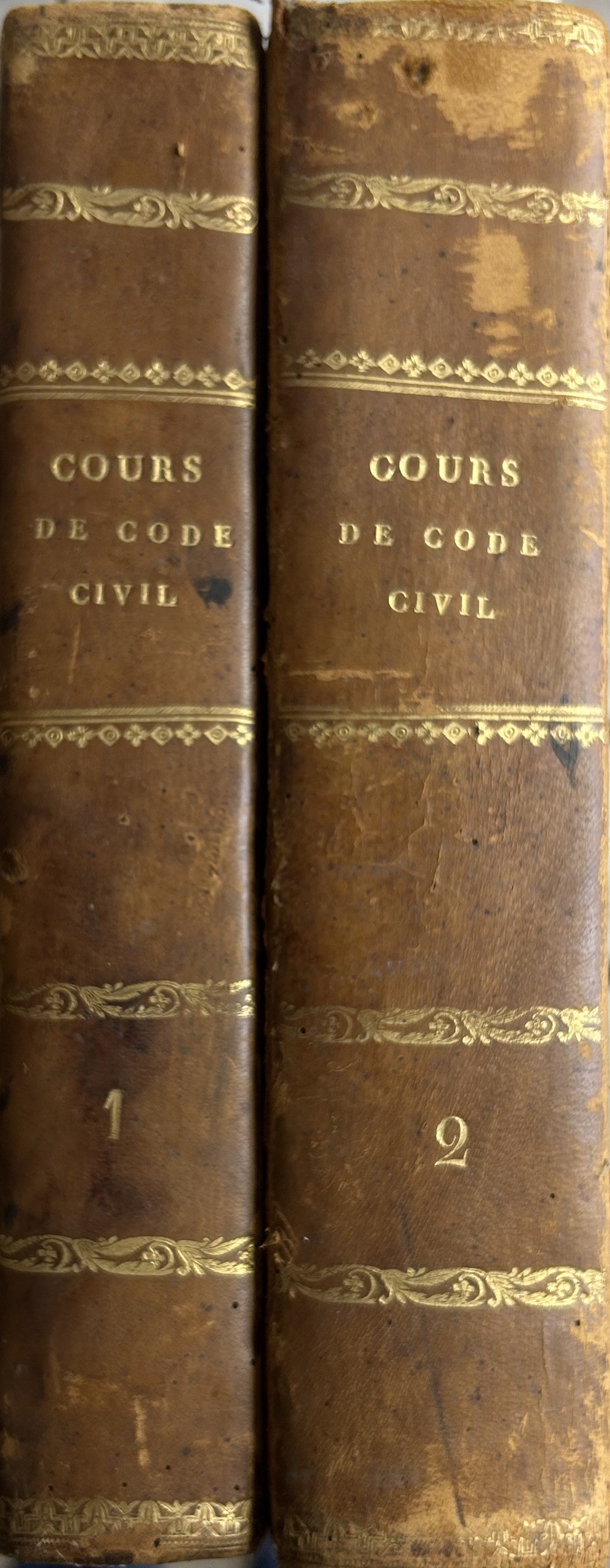 Cours de code civil. Ouvrage divisé en deux partie