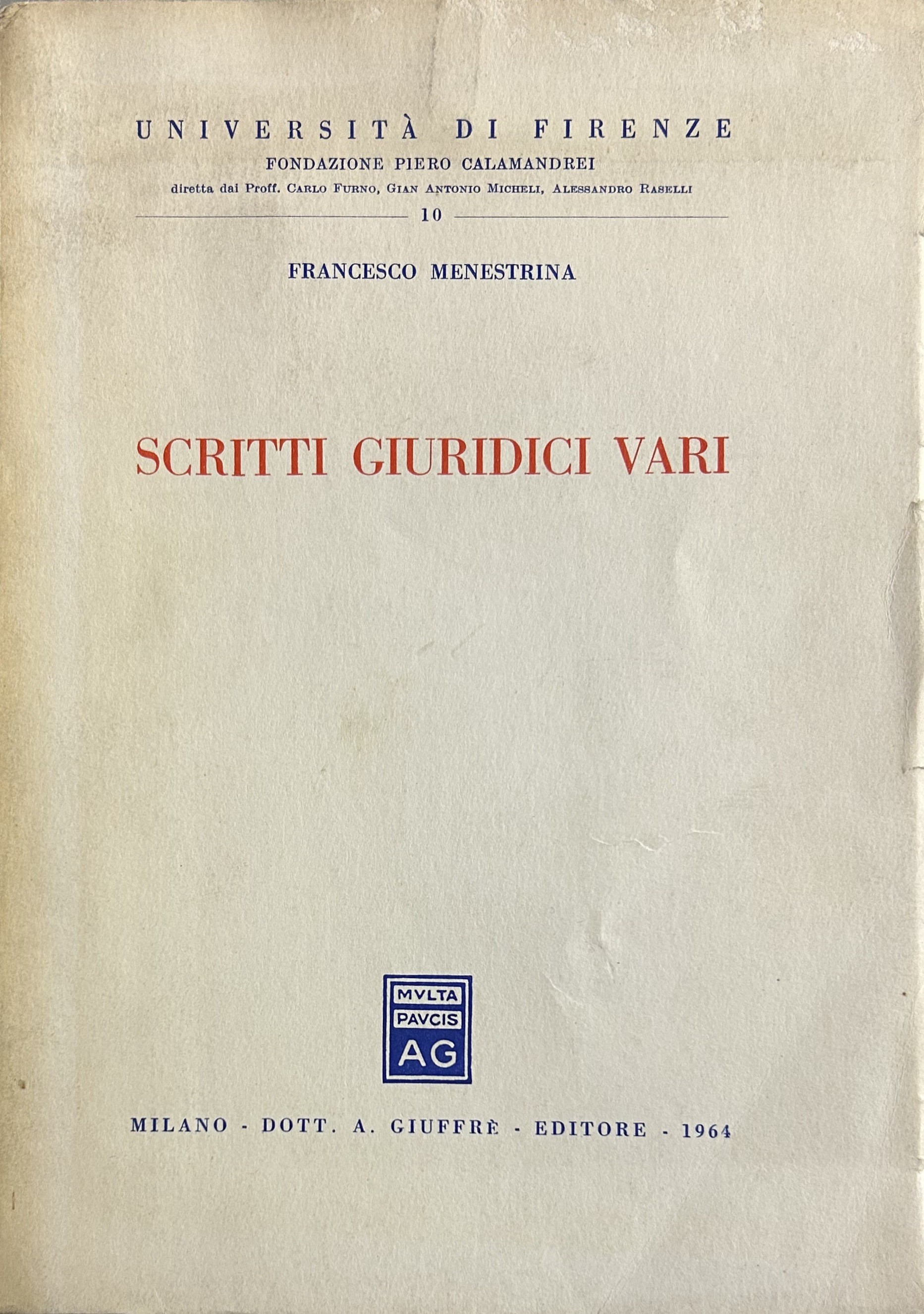 Scritti giuridici vari