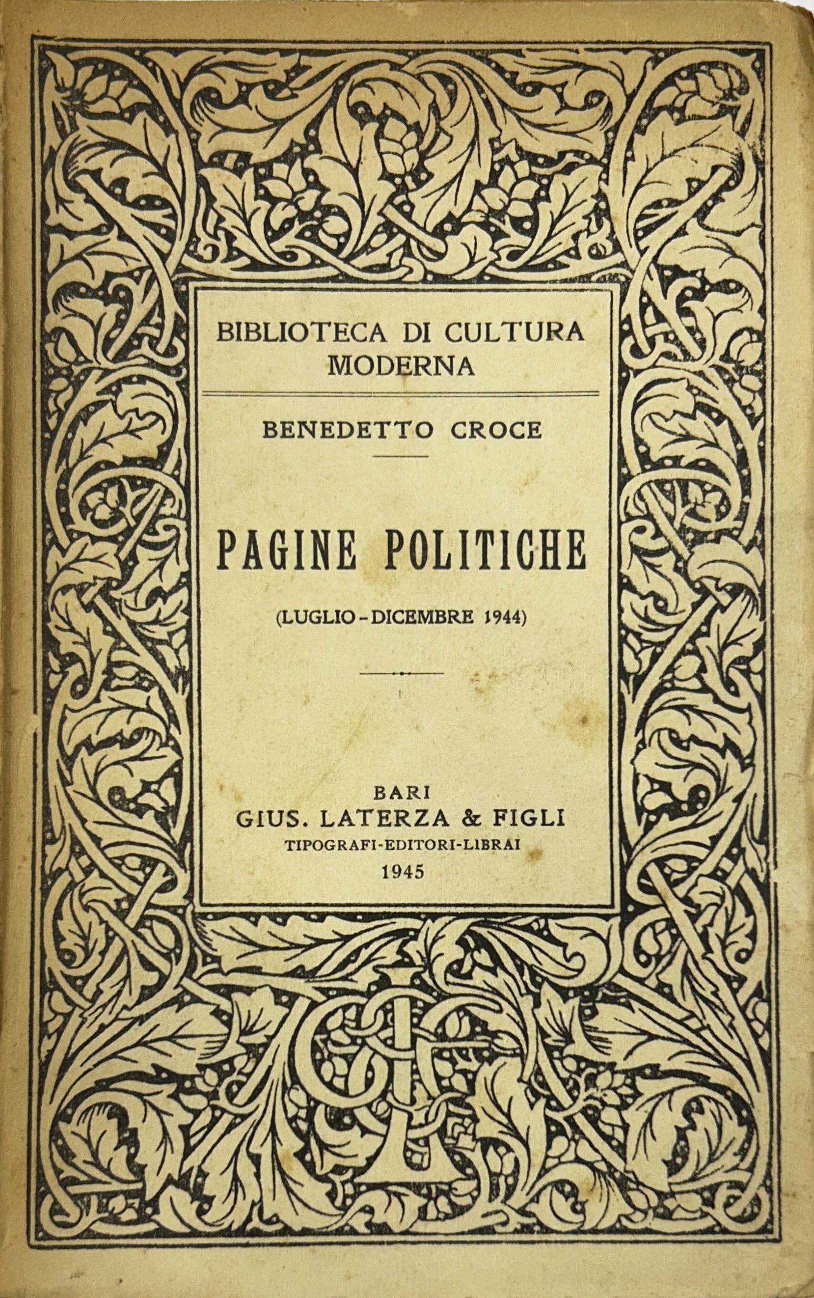 Pagine politiche (luglio-dicembre 1944)