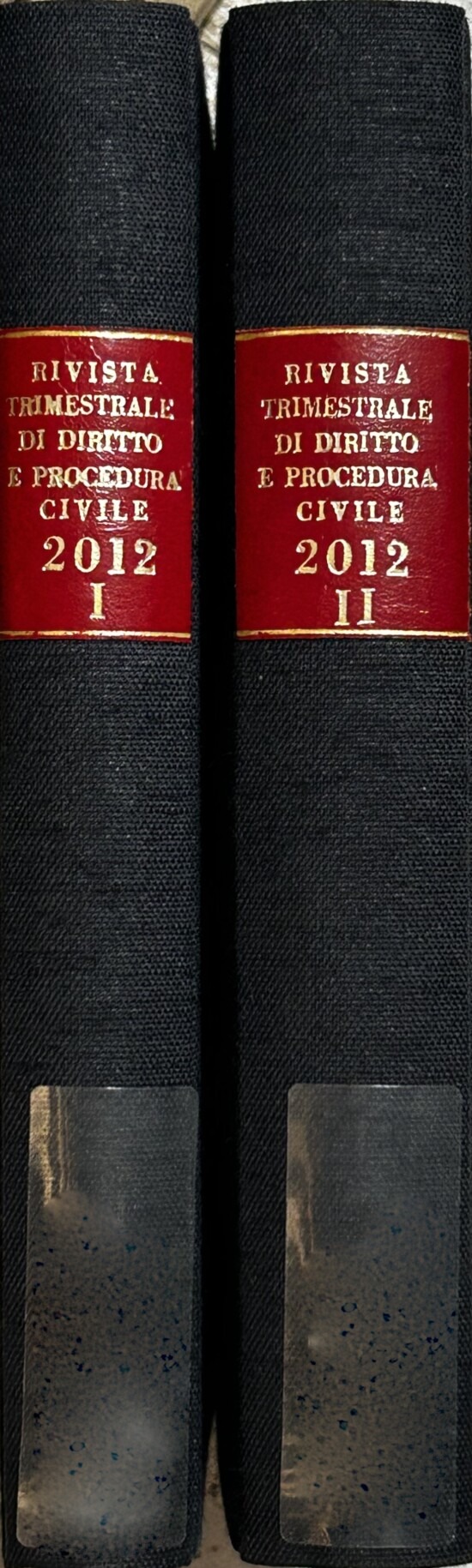 Rivista trimestrale di diritto e procedura civile