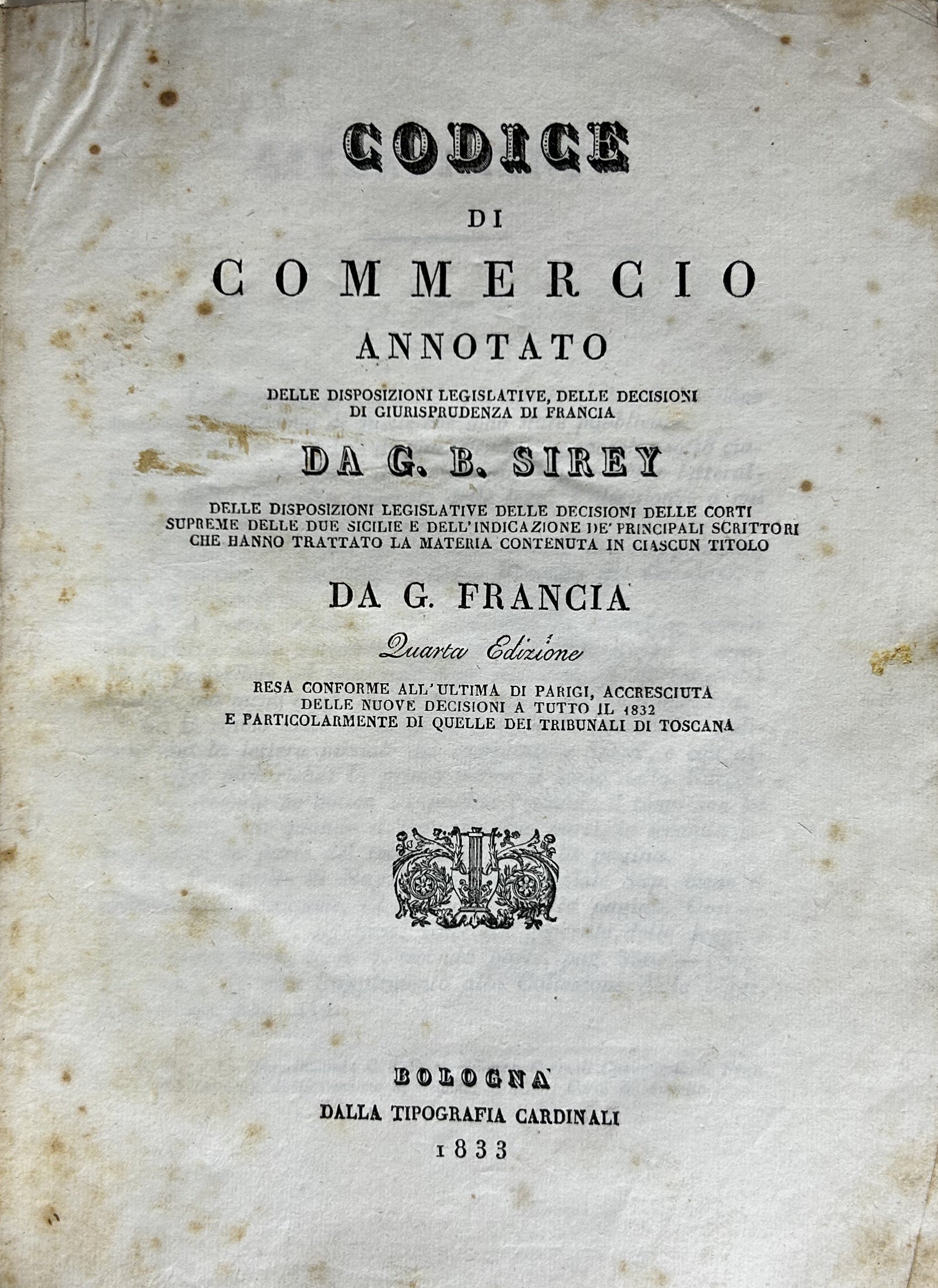 Codice di commercio annotato delle disposizioni legislative